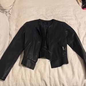 Zara Black Leather Jacket